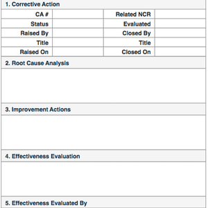 corrective action reports